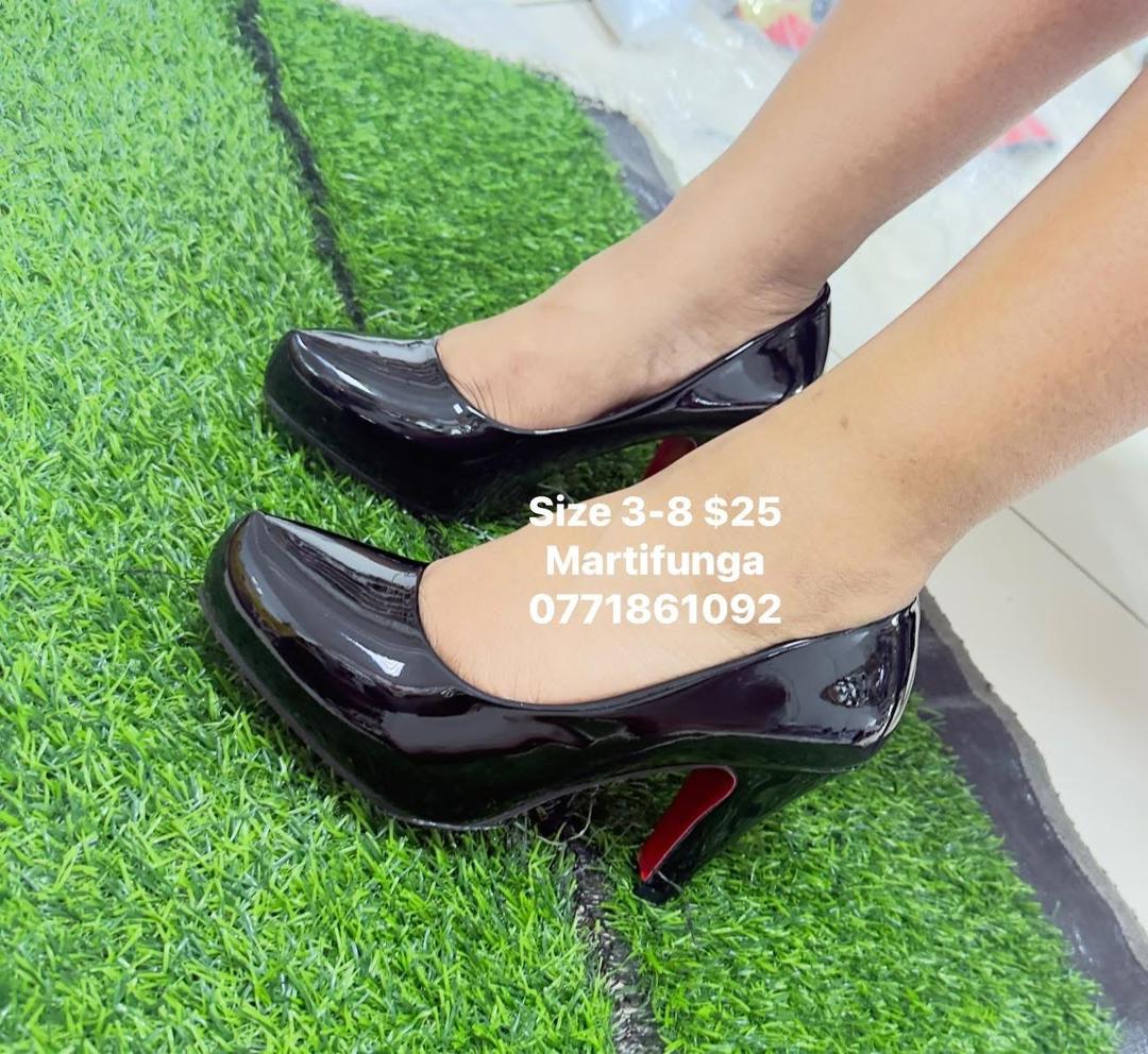 Black Patent Platform Stiletto Red Sole